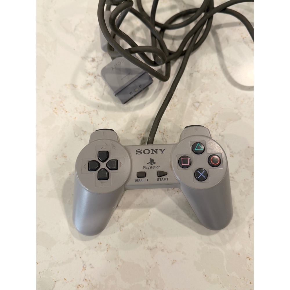 Sony PlayStation 1 Controller Gray SCPH-1080 Wired Original PS1 OEM Untested